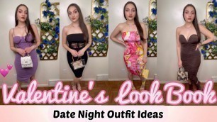 'Date Night Outfit Ideas | Fashion Nova Valentine’s Day Lookbook 2022 | Dress Haul'