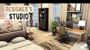 'Designer\'s Studio Apartment || The Sims 4 Apartment Renovation: Speed Build'