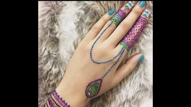 'New Beautiful Styles of Glitter Mehndi Art#shorts @Fashion Style And Designing'
