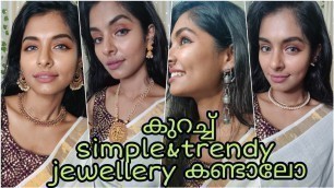 'Traditional & TRENDY Jewellery Haul|Affordable jewellery haul 2020|Asvi Malayalam'