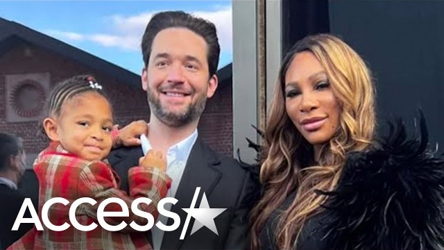 'Serena Williams & Alexis Ohanian Pose w/ Daughter Olympia At Gucci Show In Milan'