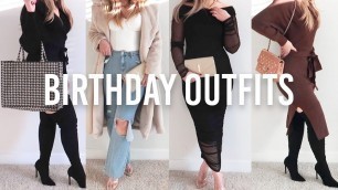 'BIRTHDAY OUTFITS LOOKBOOK TRY ON HAUL! Dresses, Tops, Leather Pants, Jeans feat. Fashion Nova'