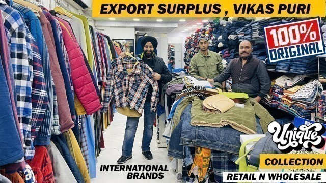 '100% original clothes || International high brands || Upto 80% off || Export surplus -Vikaspuri'
