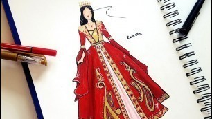 'Turkish Bride Drawing || Easy Drawing'