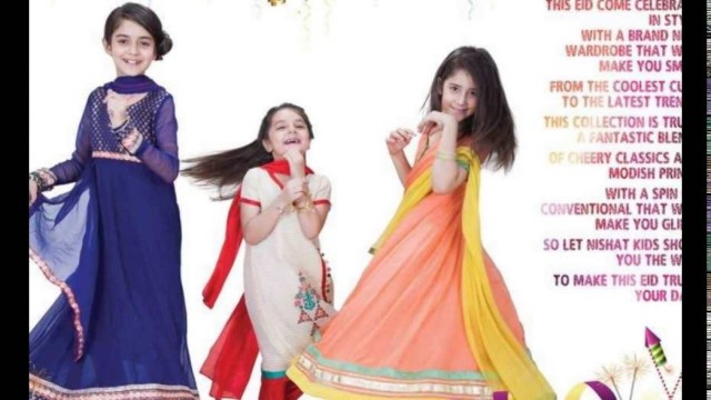 'Nishat Kids Dresses By Pakistani fashion designers collection 2016'