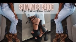 'Summer Shoe LOOKBOOK Ego Official + Shein + FashionNova | Antonette Shay'