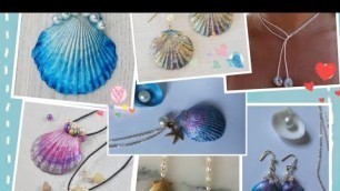 'Fashion trendy 5 Seashell ornaments DIYs /shell jewelry'