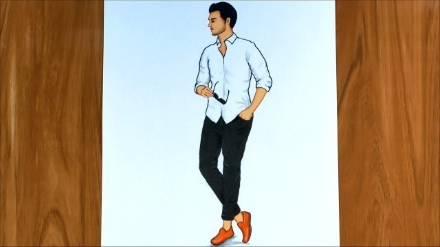 'Man drawing full body | How to draw a man | CAMSTYLES'