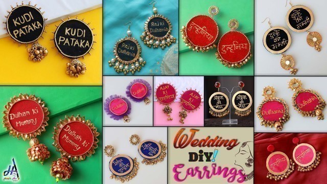 'Trendy!!.. 13 DIY Wedding Earrings For Bride - DIY Wedding Jewelry'