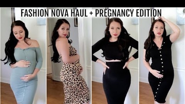 'Fashion Nova Haul + Sizes | Pregnancy Edition | GIVEAWAY'
