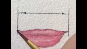'lip drawing 