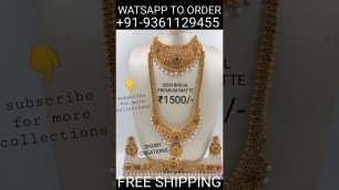 'Latest Trendy south indian fashion jewelry online / semibridal jewelry'