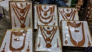 'Chickpet Wholesale Gold Imitation Jewellery Shop/Fancy&Bridal Temple Jewellery 100Rs Only/Shopping'