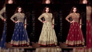 'Latest Beautiful Anarkali Dress Designs 2016 | latest fashion in pakistan winter collection'