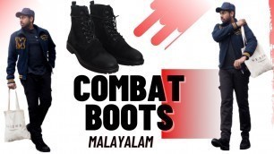 'How to style Combat Boots | Malayalam | men\'s fashion Malayalam'