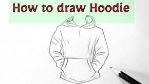 'How to draw Hoodie easy step by step dress drawing design easy for beginners drawing clothes designs'