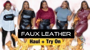 'Faux Leather Try On Haul | Lookbook 2020'