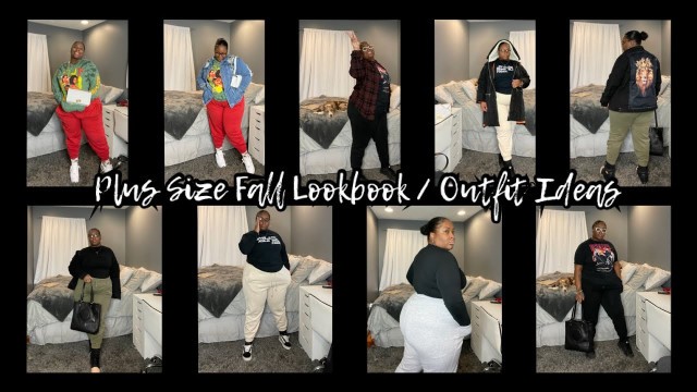 'PLUS SIZE FALL LOOKBOOK / OUTFIT IDEAS ❤️ SWEATPANTS/ JOGGERS EDITION 