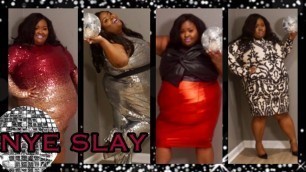 'NYE SLAY|New Year’s Eve|Party|Plus Size Lookbook|FashionNova|Fashion To Figure|Ashley Stewart'