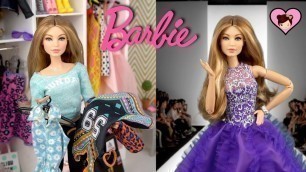 'Barbie Doll Travel Morning Routine & Fashion Show Toy Video'