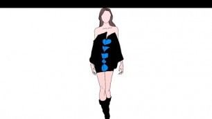 'fashion illustration sketch #shorts #youtube #trend #art #fashion #amazing #myart #style #drawing'