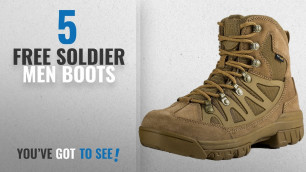 'Top 10 Free Soldier Men Boots [ Winter 2018 ]: FREE SOLDIER Men\'s Outdoor Military Tactical Ankle'