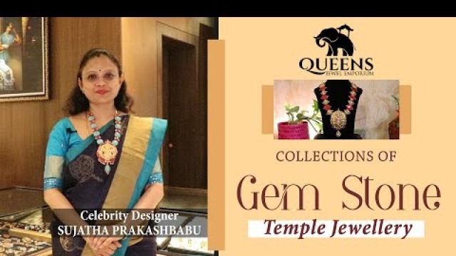 'Queens jewel emporium | Gem Stone Temple Jewellery - 24ct gold forming jewellery | Coimbatore'