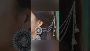 'Stylish and unique metal earrings for girls#collection#shorts#jewellery#trendy#2022#latest#earrings'