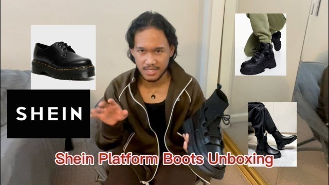 '2022 SHEIN Men’s Fashion |Platform Boots Unboxing REVIEW'