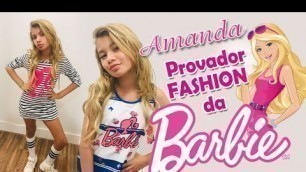 'PROVADOR FASHION - LOOKS da BARBIE - KIDS PRETEND BUY CLOTHES BARBIE  -VÍDEO FOR KIDS'