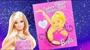 'Barbie sticker activity book \'Fashion designer sticker book\''
