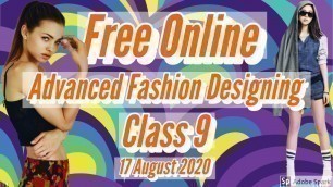 Free Online Advance Fashion Designing Class 9 // Principle Of Fashion Design // Balance