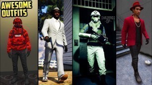 'GTA Online 22 AWESOME OUTFITS! (Air Pilot, PUBG, The Law Escapee & More)'