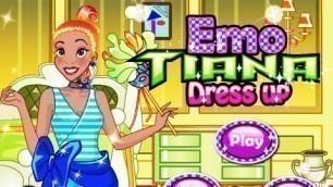'Disney Princess Tiana- Emo Tiana Dress Up- Fun Online Disney Fashion Games for Girls Kids'