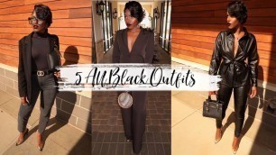 'ALL BLACK OUTFITS FOR FALL 2019 | iDESIGN8'