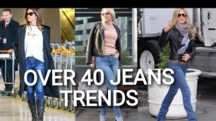 'Stylish OVER 40 Jeans For Women 2022/23|Fashion over 40 jeans.|How to Wear Over 40..'