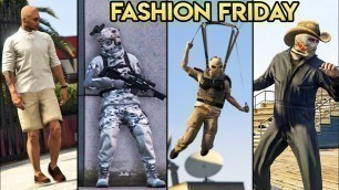 'GTA Online: 10 AWESOME Outfits (Ice Camo, Casual Rich Guy, The Vinewood Butcher & MORE)'
