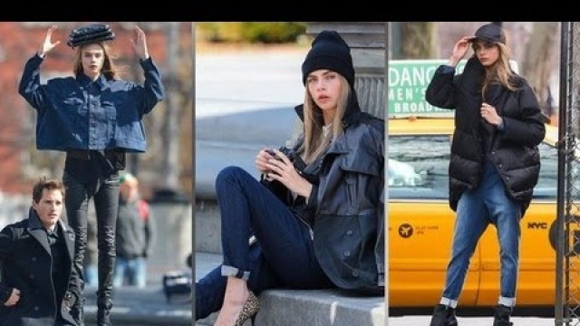 'Cara Delevingne DKNY Photo Shoot in NYC Behind the Scenes | Fashion Flash'