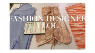 DAY IN THE LIFE OF A FASHION DESIGNER VLOG | TheKamSavannah