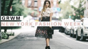 'FASHION WEEK EVENT GET READY WITH ME | NYFW | Makeup, Hair, and Outfit'