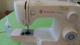 'Cómo limpiar y aceitar máquina de coser Singer Simple 3337'