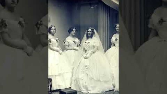 'Victorian era wedding dresses || 19th century || fashion history || 1800s'