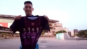 'EMO B. SOCCER JERSEYS FASHION BARCA  VIDEO IN FRONT OF CAMP NOU STADIUM 15.09.19'