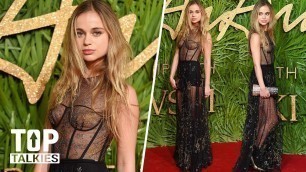 'Lady Amelia Windsor Bare in See-Through Lace Gown At British Fashion Awards | Top Talkies'