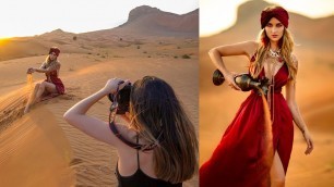 'Natural Light Photoshoot in Dubai Desert, Behind The Scenes'