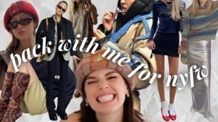 'pack with me for new york fashion week!!! | nyfw vlog 1'