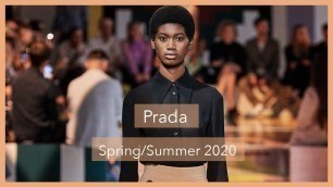 'A 60 Second ⏱ Fashion Review of the Prada #SS20 #MFW show'