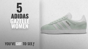 'Top 5 Adidas Gazelle Women [2018]: adidas Women\'s Gazelle W, Ice Mint/White/Gold, 8.5 US'