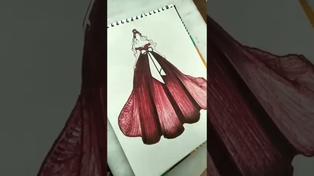 'How to draw an illustration with alcohol markers | Fashion illustration | step by step'