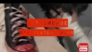 'Alt & Grunge DIY TIKTOK HACKS || grunge tiktok hacks compilation #emo #alt #punk alt fashion tiktok'